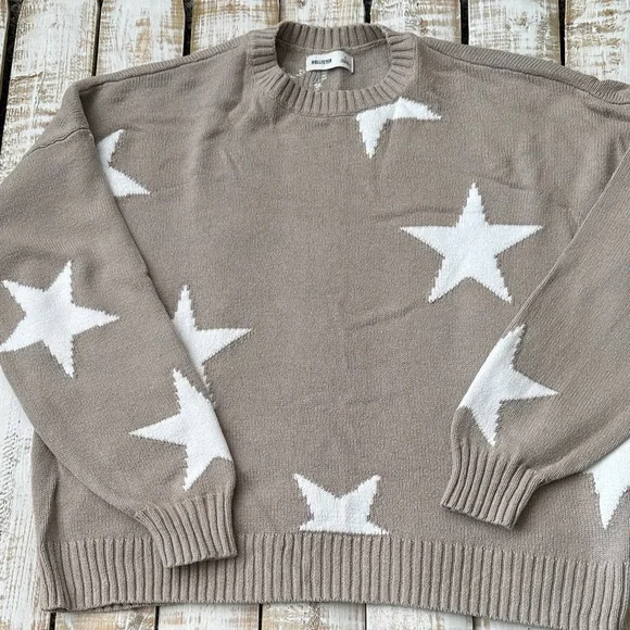 Hollister Sweater Size S Star Print - Picture 1 of 6